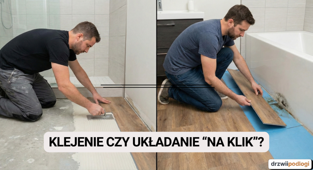 Klejenie czy układanie na klik paneli winylowych